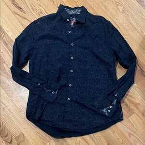 Robert Graham navy button down shirt